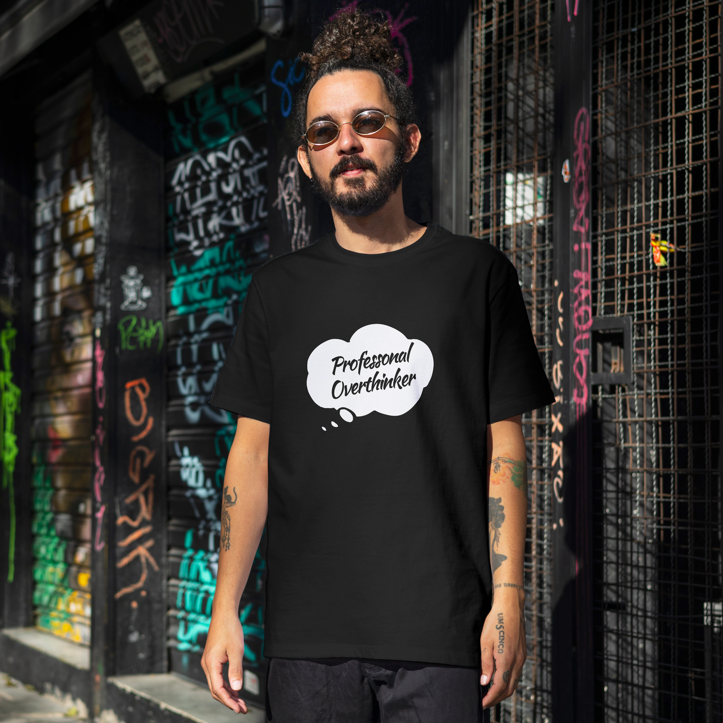 "Professional Overthinker" Unisex Oversized T-Shirt