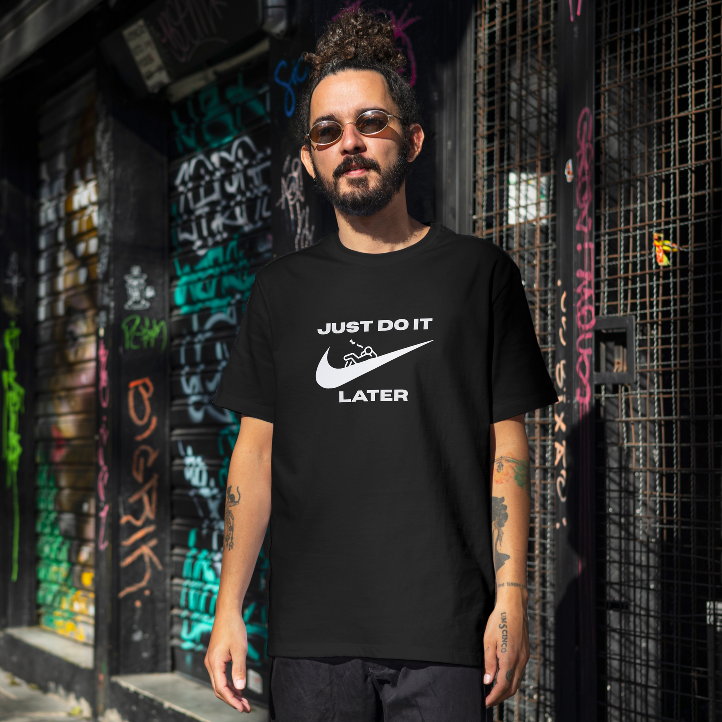 'JUST DO IT LATER' Unisex Oversized T-Shirt