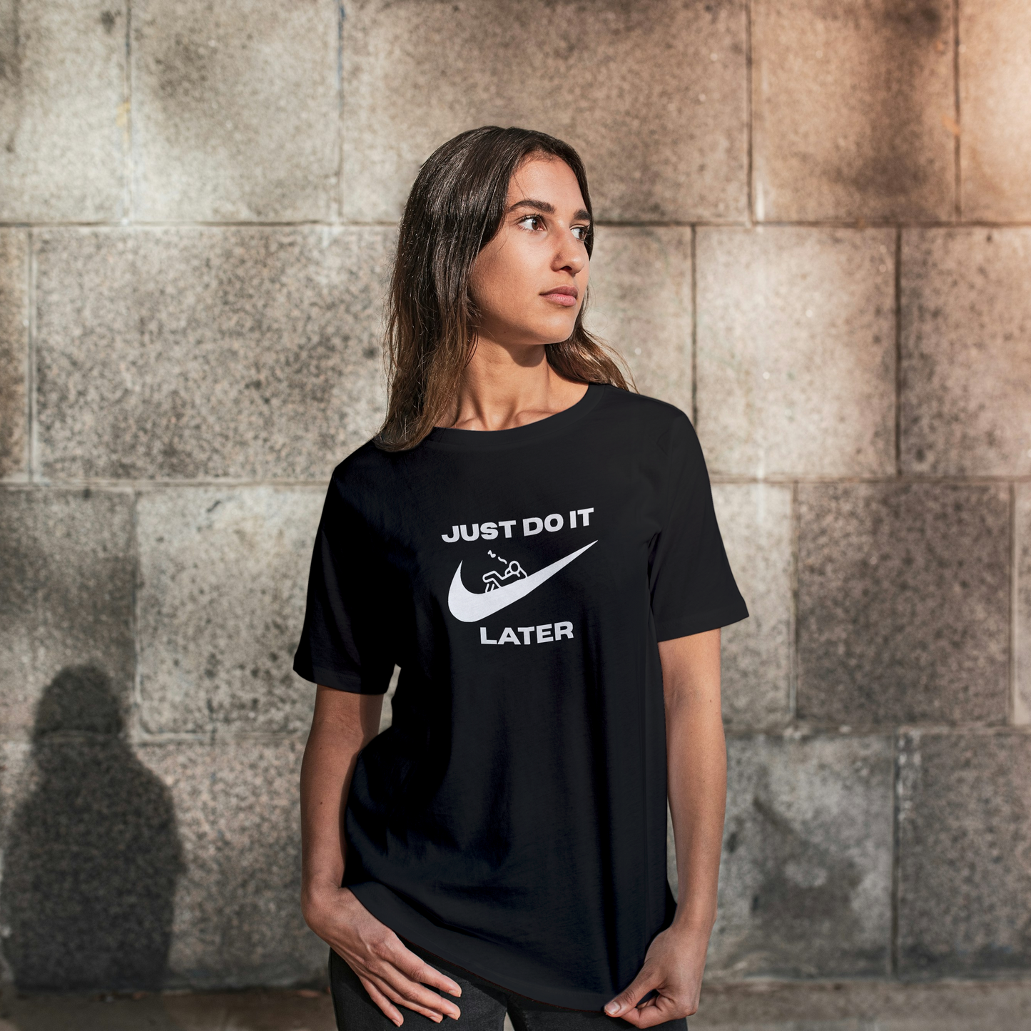 'JUST DO IT LATER' Unisex Oversized T-Shirt