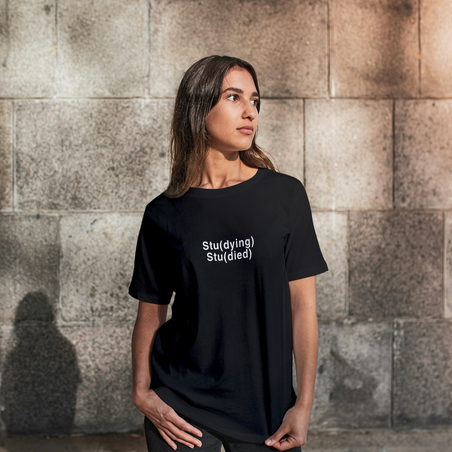 “Stu(dying) Stu(died)” Unisex Oversized T-Shirt